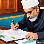 Home 20 소액 대출 이자 계산법 - A detailed infographic showing the concept of loan principal and interest for Urdu-speaking users: i...